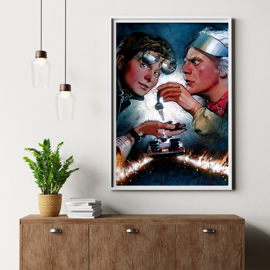 Back To The Future framed poster