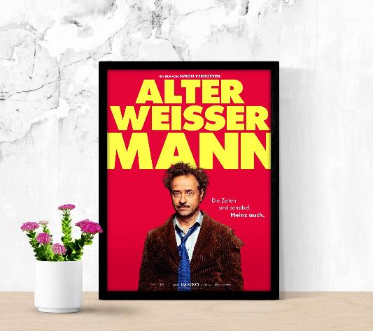 Alter Weisser Mann framed poster