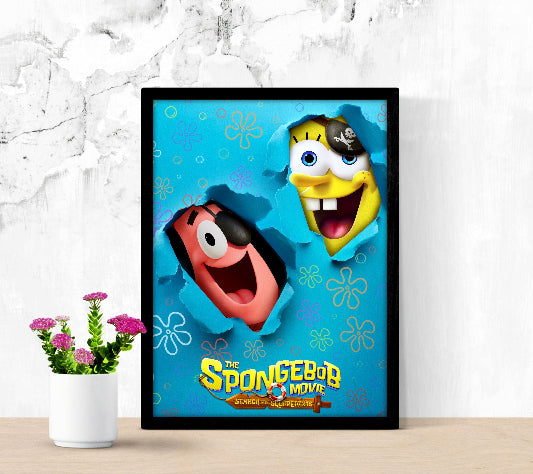 The Spongebob Movie Search For Squareparts framed poster