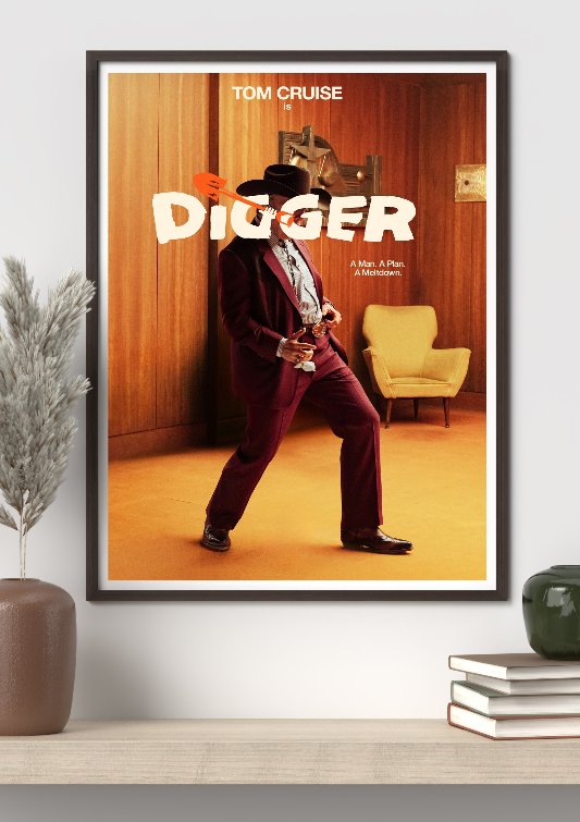 Digger framed poster