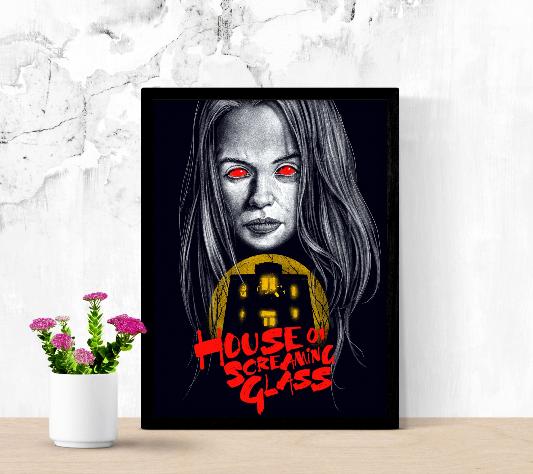 House of Screaming Glass framed poster