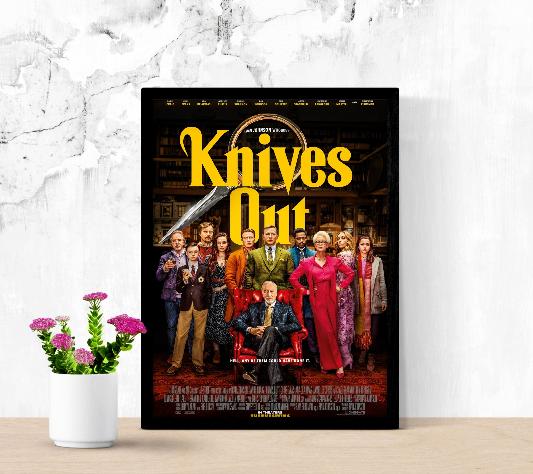 Knives Out framed poster