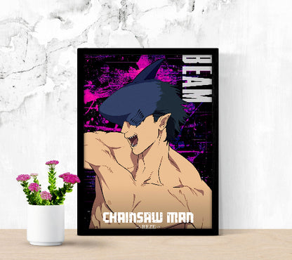 Gekijô-ban Chensô Man Reze-hen framed poster
