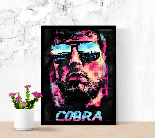 Cobra Stallone Cinematic Wall Art framed poster