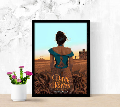 Days of Heaven Cinematic Wall Art framed poster