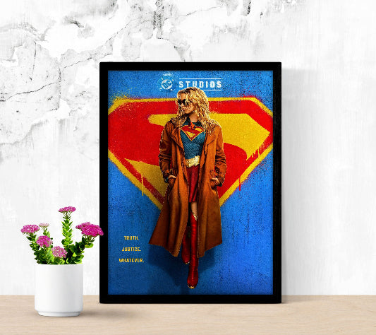 Supergirl framed poster