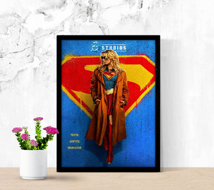 Supergirl framed poster