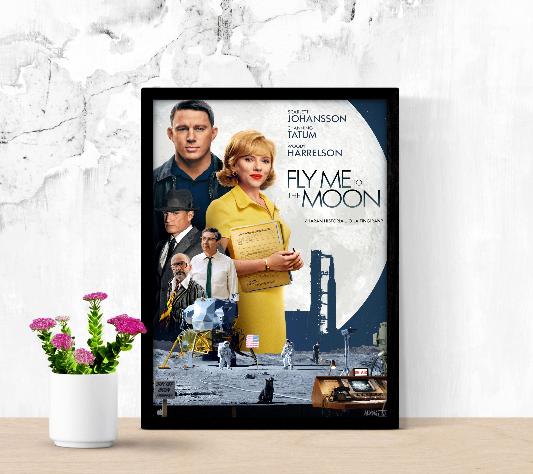 Fly Me To The Moon framed poster