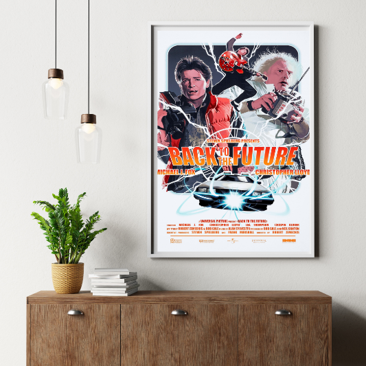 Back To The Future framed poster