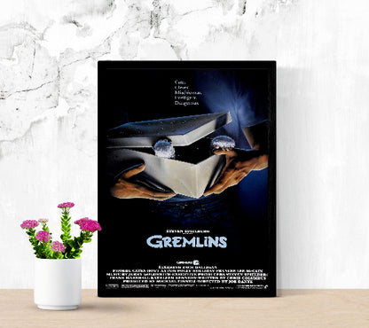 Gremlins framed poster