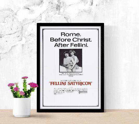 Fellini Satyricon framed poster