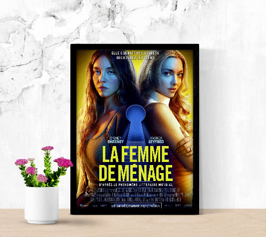 La femme de mènage framed poster