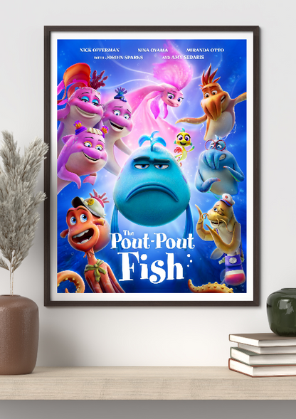The Pout Pour Fish framed poster