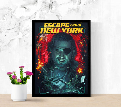 Escape From New York Cinematic Wall Art framed poster