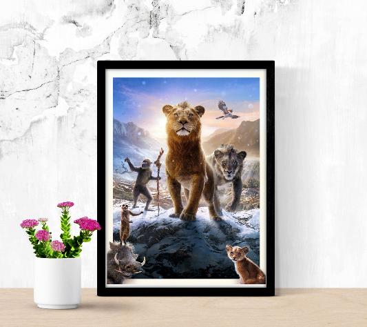 Mufasa The Lion KIng framed poster