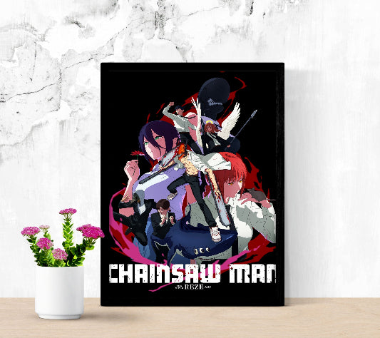 Gekijô-ban Chensô Man Reze-hen framed poster