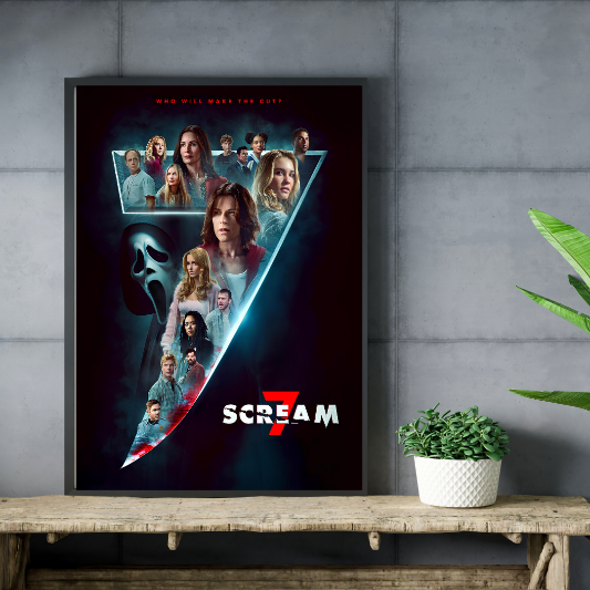 Scream 7 framed poster