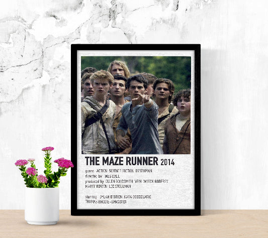 The Maze Runner Minimalist framed poster