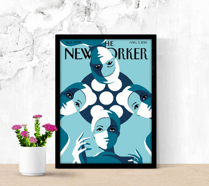 The New Yorker April 3 2017 framed poster