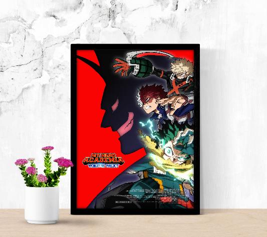 My Hero Academia The Movie You're Next framed poster