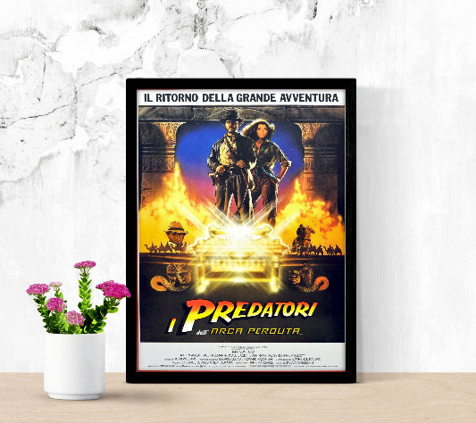 Raiders of The Lost Ark framed poster
