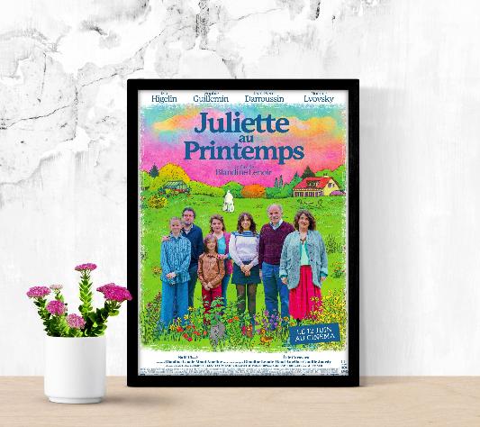 Juliette au printemps framed poster