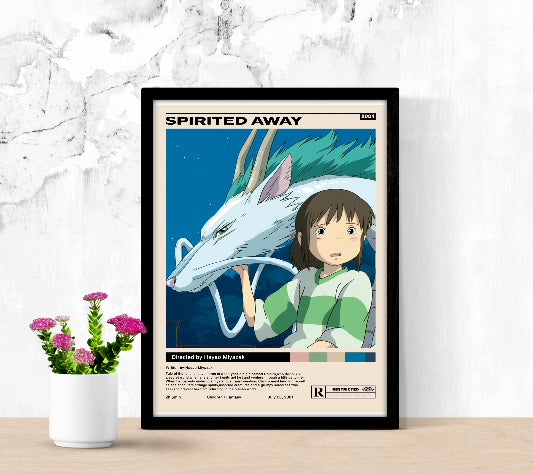 Spirited Away Minimalist framed poster