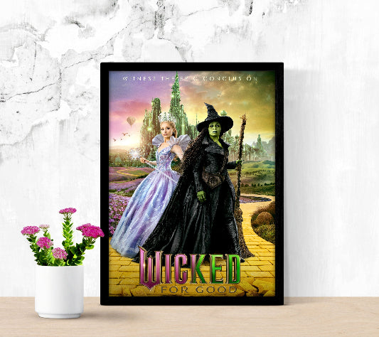 Wicked For Good framed poster