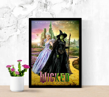 Wicked For Good framed poster