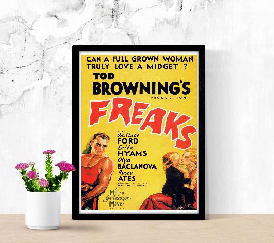 Freaks framed poster