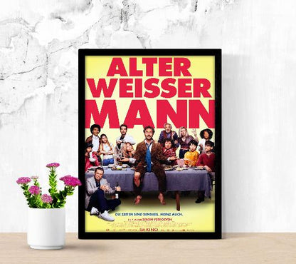 Alter Weisser Mann framed poster