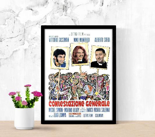 Contestazione generale framed poster