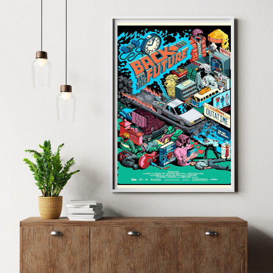 Back To The Future framed poster