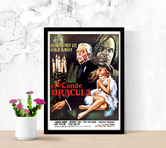 El Conde Dracula framed poster