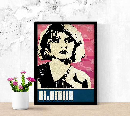 Blondie framed poster