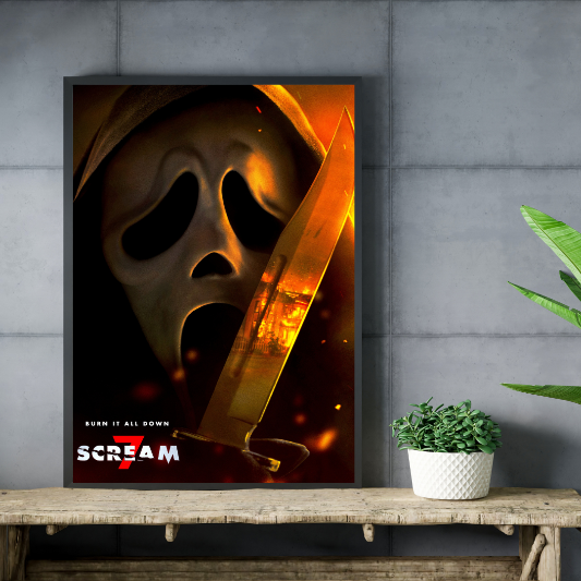 Scream 7 framed poster
