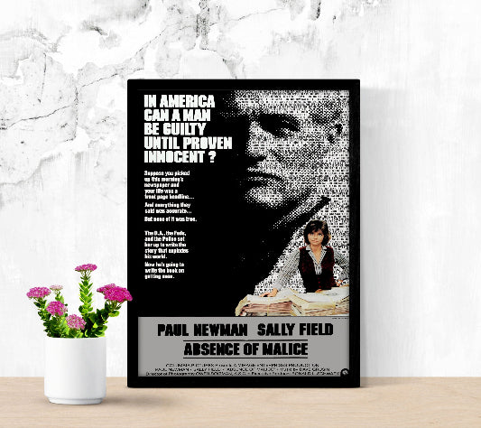 Absence of Malice framed poster