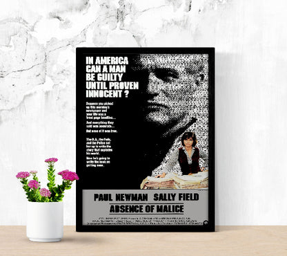 Absence of Malice framed poster