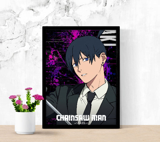 Gekijô-ban Chensô Man Reze-hen framed poster