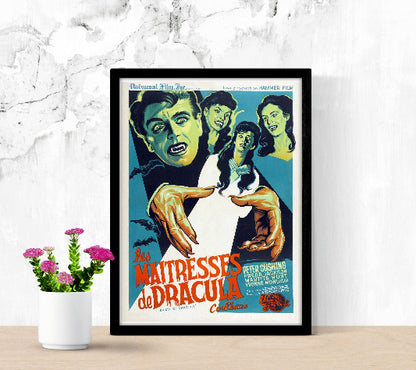 Les maitress de Dracula framed poster