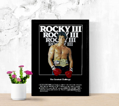 Rocky III framed poster