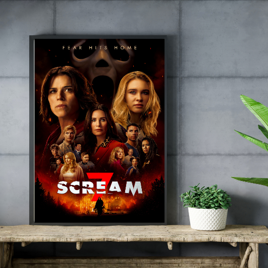 Scream 7 framed poster