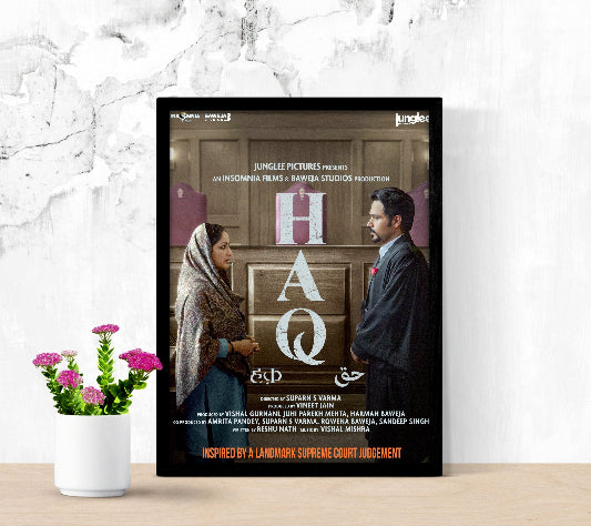 HAQ framed poster