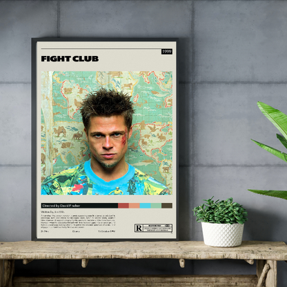 Fight Club minimalist framed poster