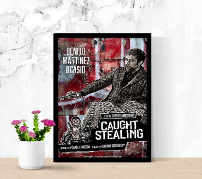 Caught Stealing framed poster