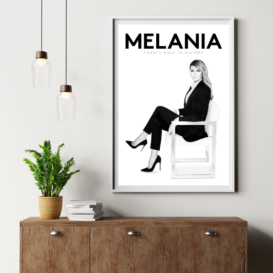 Melania framed poster