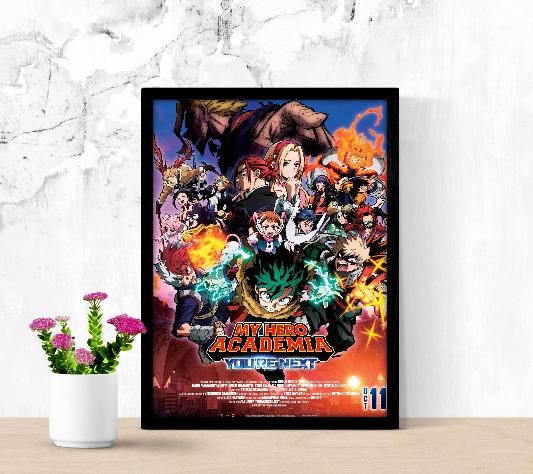 My Hero Academia The Movie You're Next framed poster