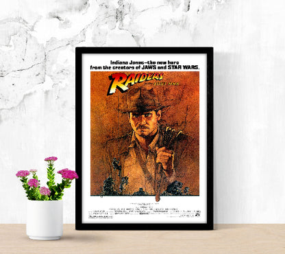 Raiders of The Lost Ark framed poster