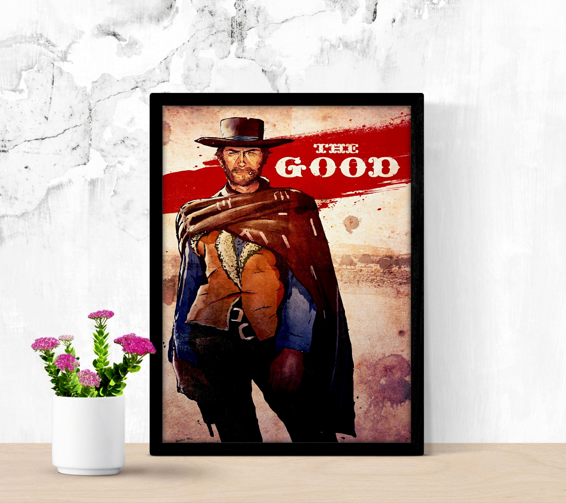Clint Eastwood The Good framed poster