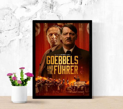 Goebbels and The Führer framed poster